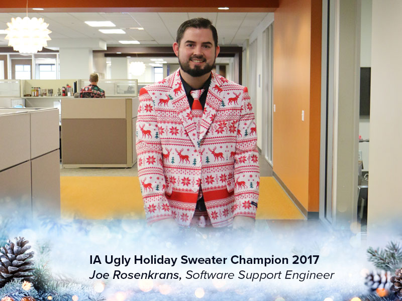 IA Ugly Holiday Sweater / Suit Winner - Joe Rosenkrans